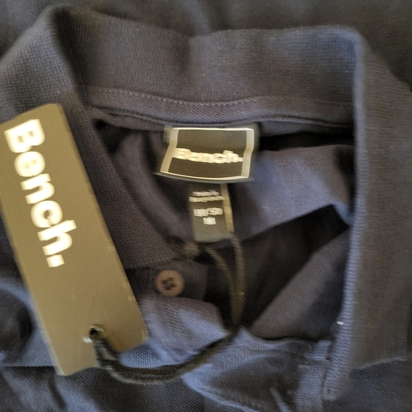 NEW Bench Men's Navy Polo Shirt, Size Medium - Picture 3 of 4
